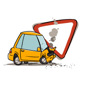 Illustration d'une voiture accidentée - voituresonline.com