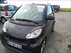 FORTWO Smart Fortwo Cabrio 1.0i - 71 mhd - BV S FORTWO CABRIO 2007 PHASE 3 02-2012 --> 07-2014 accidentée